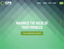 Tablet Screenshot of cpspaymentservices.com